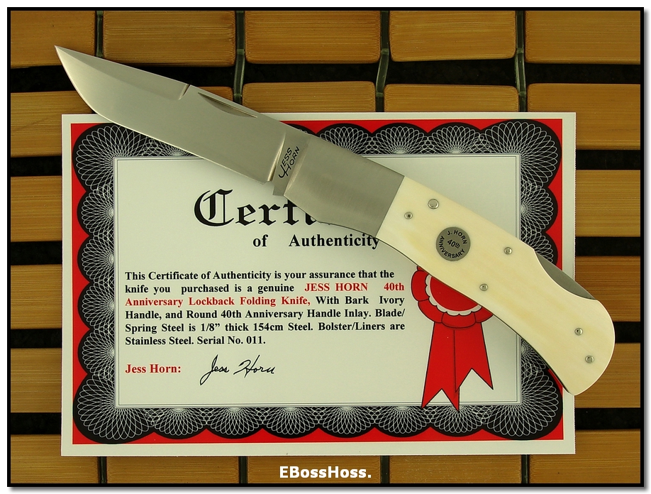 Jess Horn 40th Anniversary Lockback Folding Knife