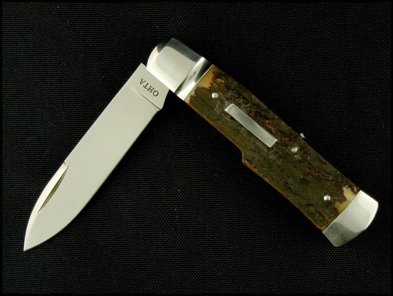 Hiroaki Ohta Stag Gunstock Slipjoint