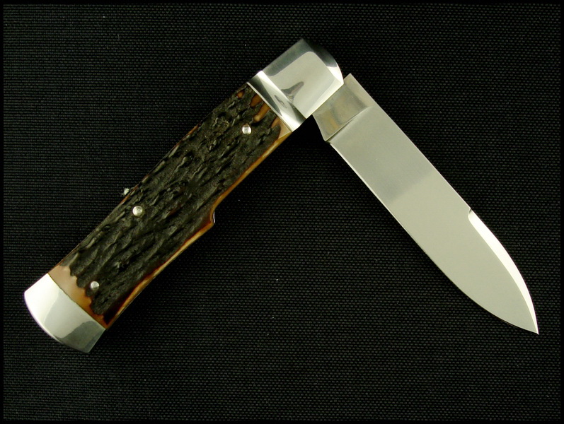 Hiroaki Ohta Stag Gunstock Slipjoint