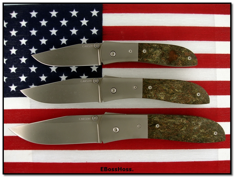 Kit Carson 3 Custom Rag Micarta Model 4s