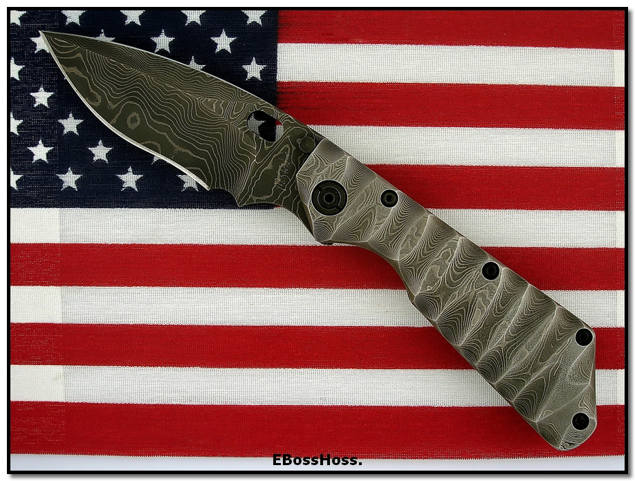 Mick Strider MSC Damascus XL Dagger