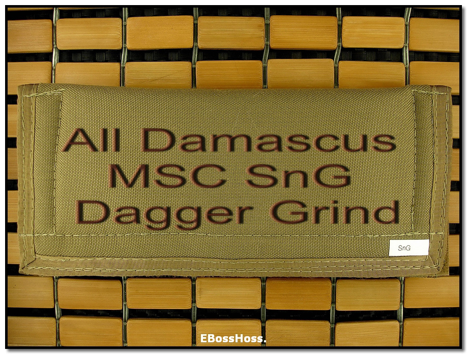 Mick Strider MSC All-Damascus SnG - Dagger Grind