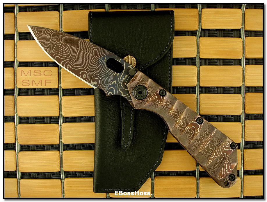 Mick Strider MSC All-Damascus SMF - Dagger Grind