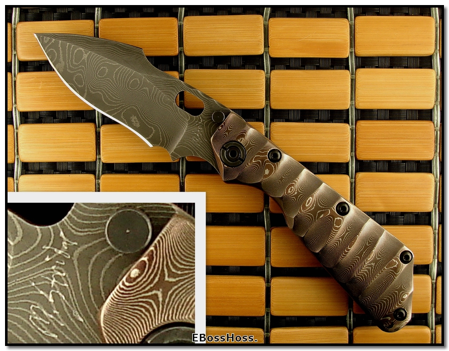 Mick Strider MSC All-Damascus SMF - Harpoon Grind