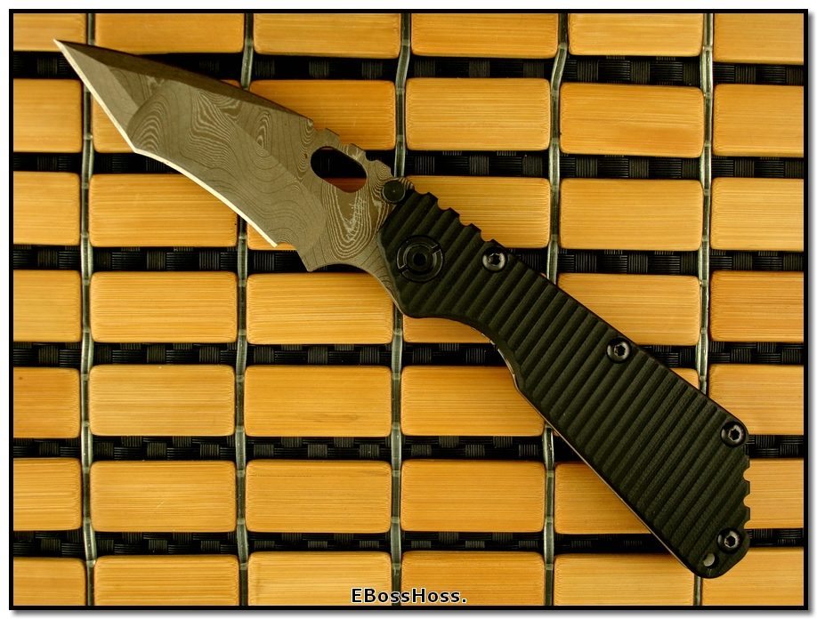 Mick Strider MSC Nightmare-Grind Spearpoint SMF - Brown Damascus