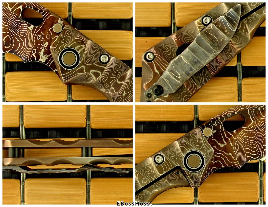 MSC Cobalt-Damascus XL SnG w/New Sealed-Bearing Pivot