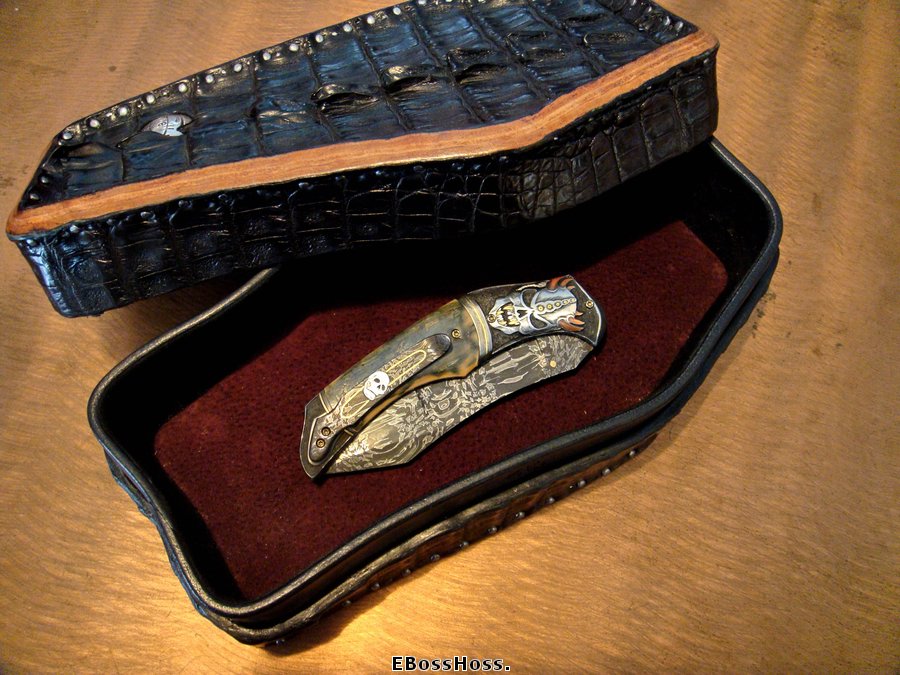 Greg Everett Hand-made Black Gator "Coffin" Box