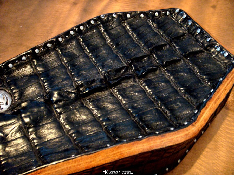 Greg Everett Hand-made Black Gator "Coffin" Box