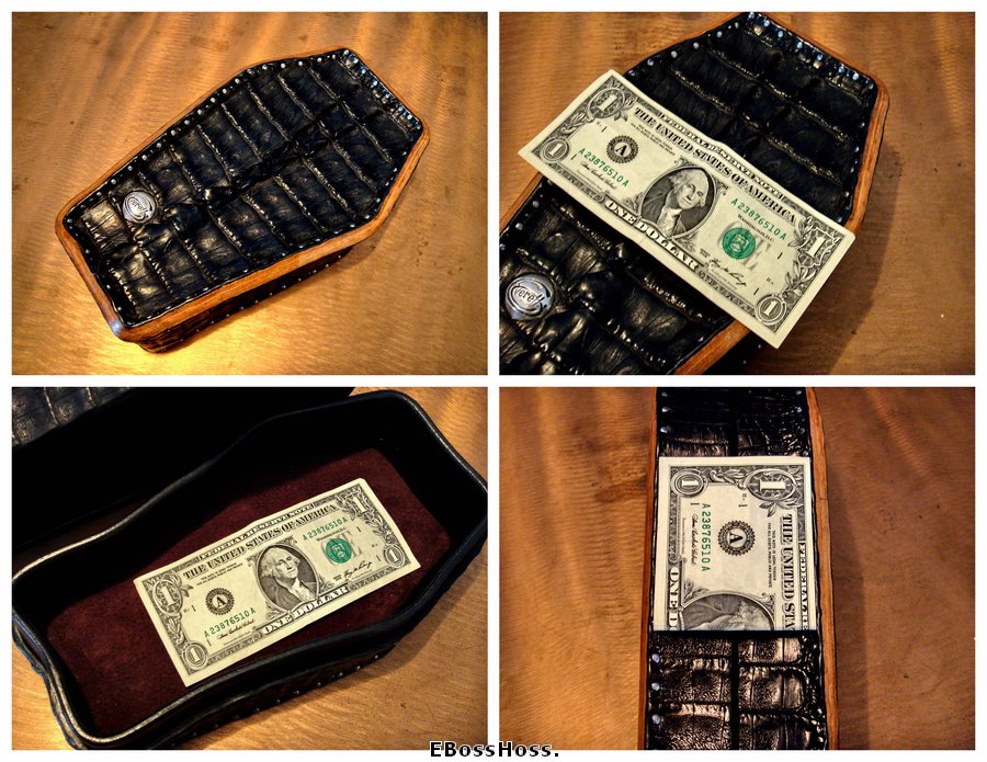 Greg Everett Hand-made Black Gator "Coffin" Box
