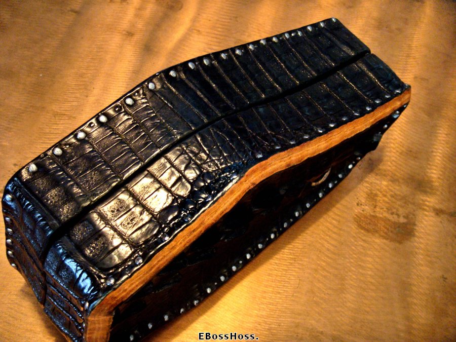 Greg Everett Hand-made Black Gator "Coffin" Box