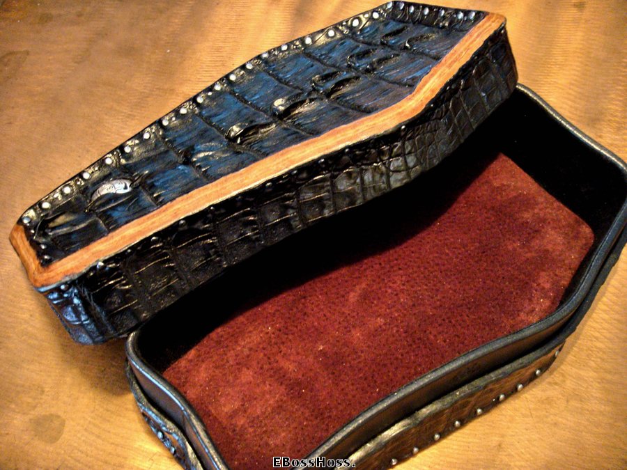 Greg Everett Hand-made Black Gator "Coffin" Box