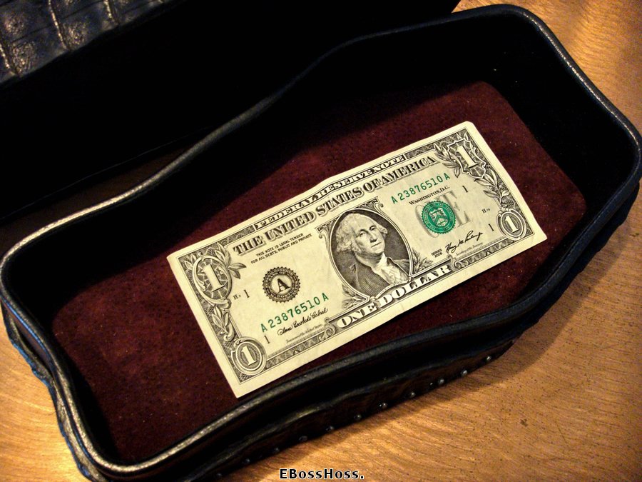 Greg Everett Hand-made Black Gator "Coffin" Box