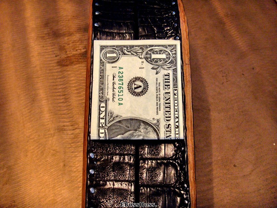 Greg Everett Hand-made Black Gator "Coffin" Box
