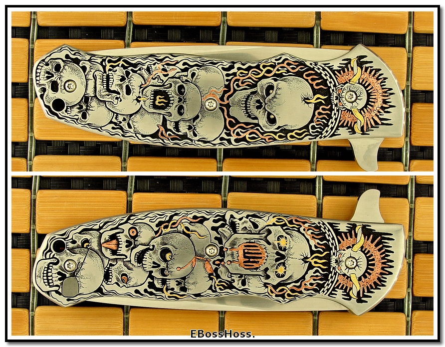 D.B. Fraley 5-in. Bladed Deluxe Torrent engraved by CJ Cai