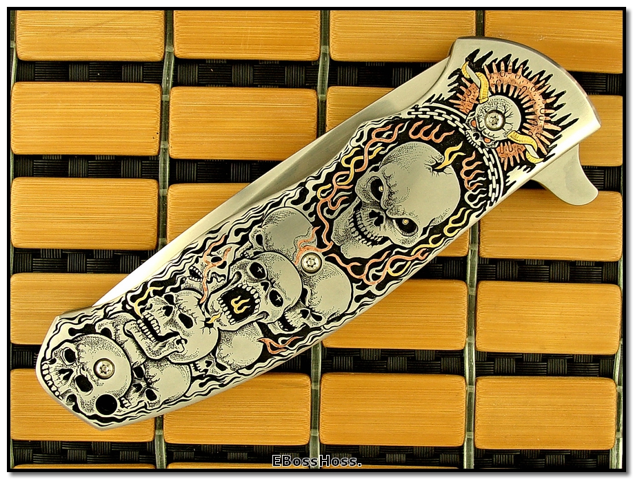 D.B. Fraley 5-in. Bladed Deluxe Torrent engraved by CJ Cai