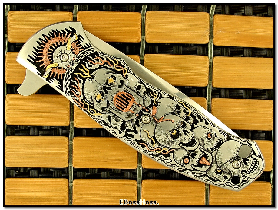 D.B. Fraley 5-in. Bladed Deluxe Torrent engraved by CJ Cai