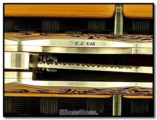 D.B. Fraley 5-in. Bladed Deluxe Torrent engraved by CJ Cai