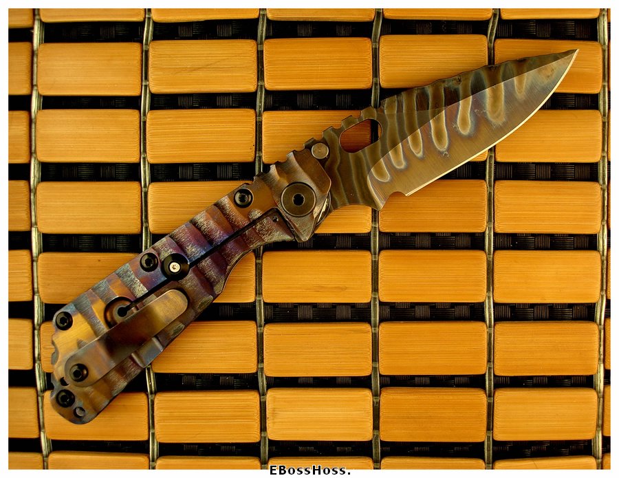 Mick Strider MSC All-Titanium SMF Dragon-spine Dagger Grind