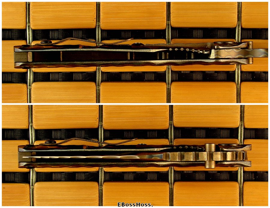 Mick Strider MSC All-Titanium SMF Dragon-spine Dagger Grind