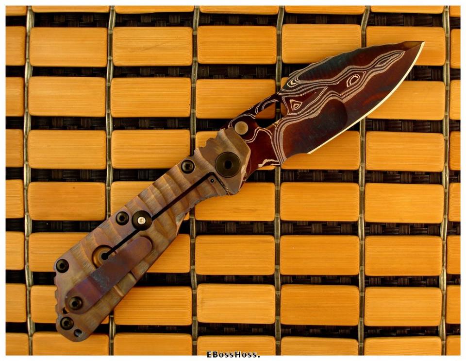 Mick Strider MSC Nightmare SMF Cobalt Damascus