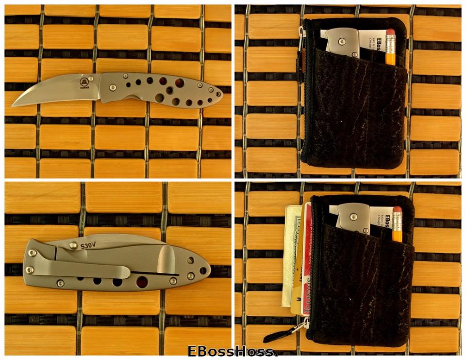 Tom Mayo Small Hawksbill w/Sharkskin Mission Wallet / Sheath