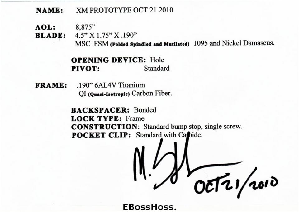 Mick Strider Custom (MSC) XM Custom Prototype