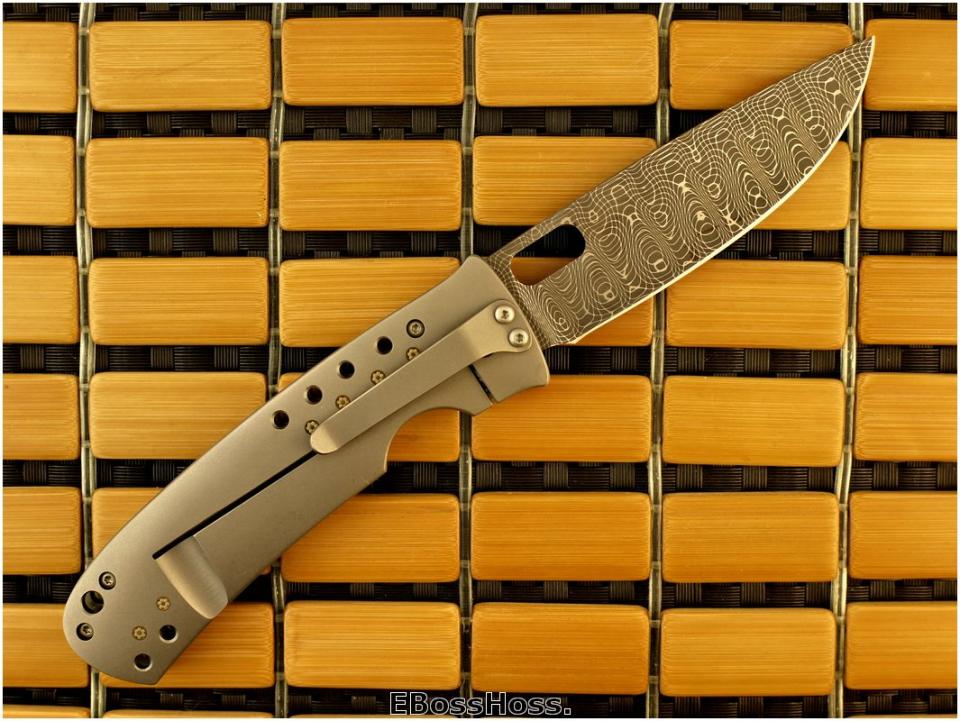 Tom Mayo Large TnT w/Damascus & Mosaic Pins