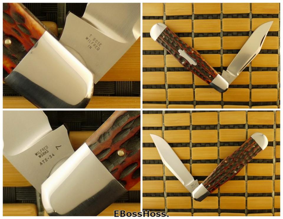 Tony Bose 5 3/8-inch Jigged AG Russell Bone Coke Bottle