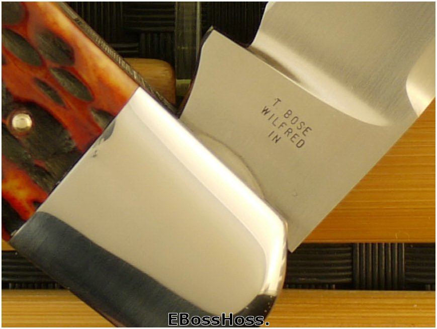 Tony Bose 5 3/8-inch Jigged AG Russell Bone Coke Bottle