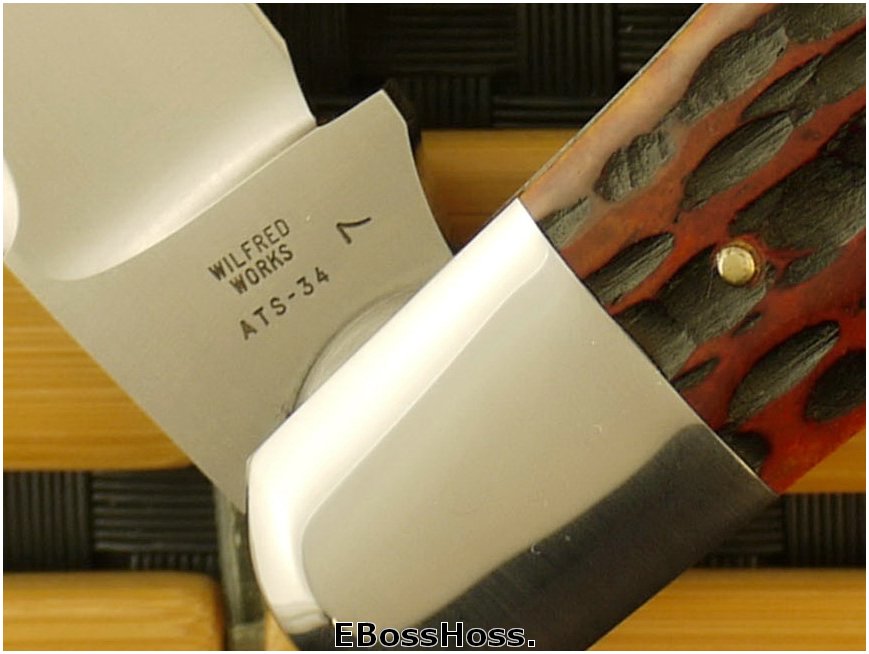 Tony Bose 5 3/8-inch Jigged AG Russell Bone Coke Bottle