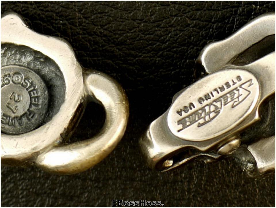 Steel Flame Sterling Silver Headhunter Bracelet