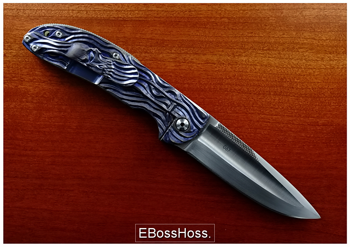 Korth Cutlery Skull-carved Amazonas Flipper