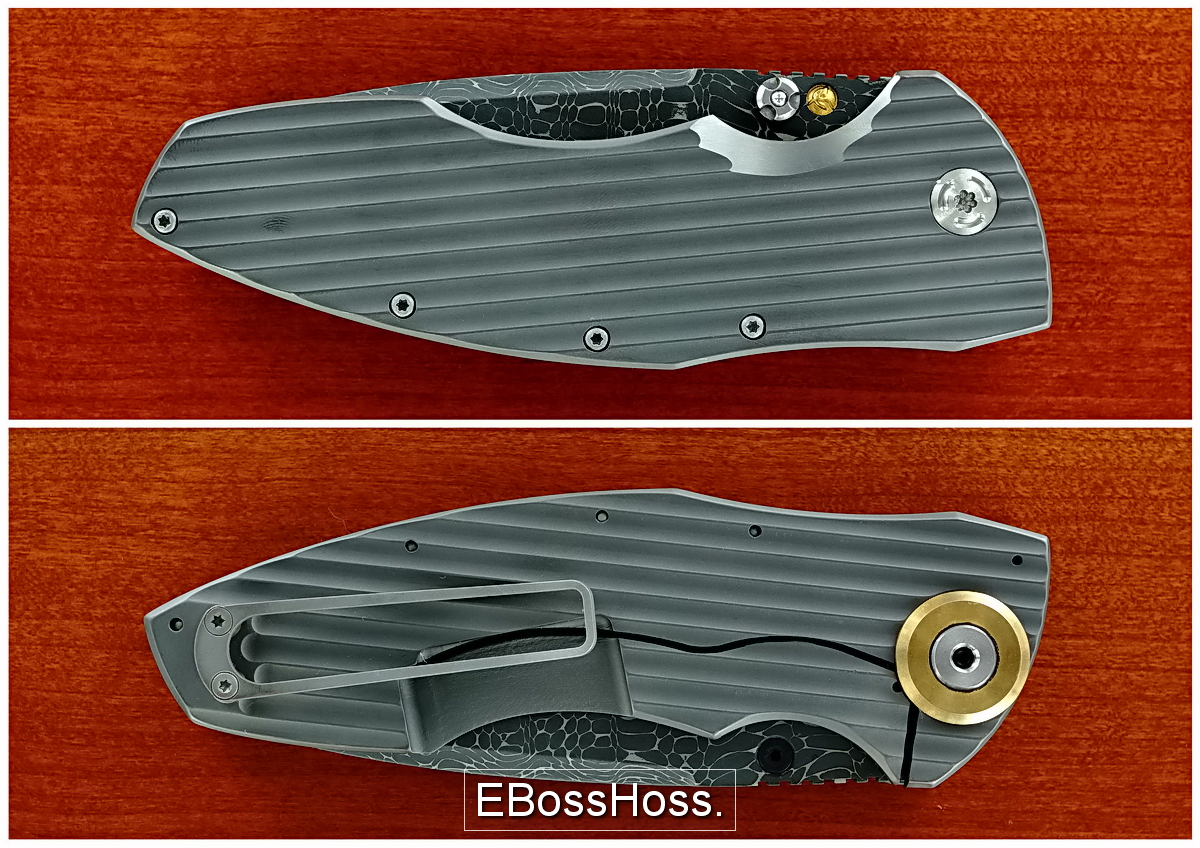 Allen Elishewitz Damascus Saboteur Folder