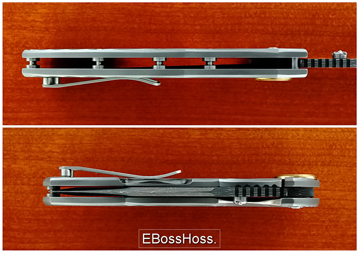 Allen Elishewitz Damascus Saboteur Folder