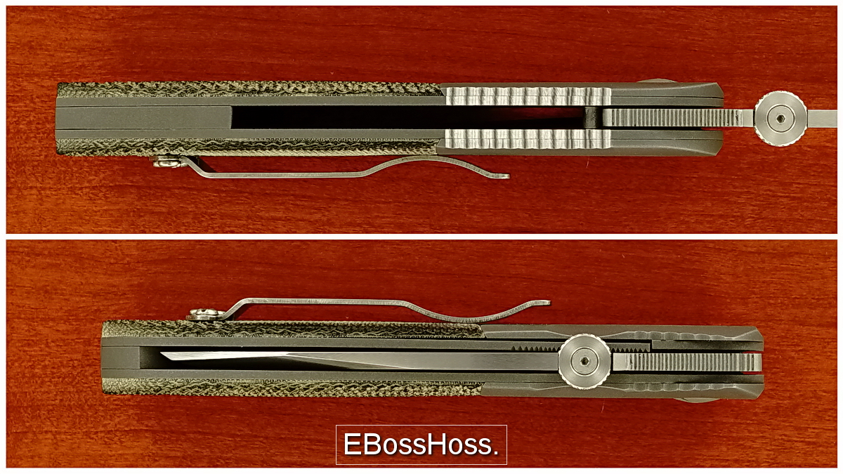 Ernie Emerson Halfmoon Hand-Checkered CQC-6 w/Titanium Backstrap