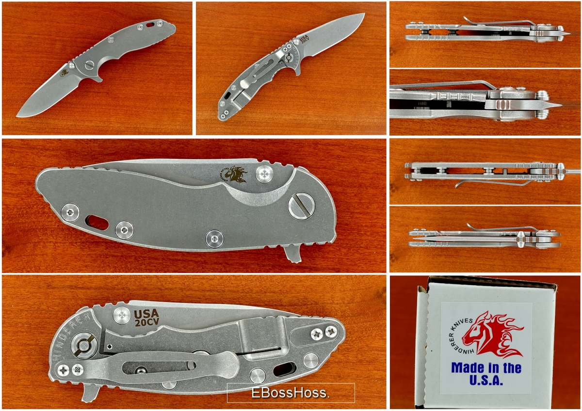 Hinderer XM-18 3-inch-Bladed Flipper w/Titanium Scale