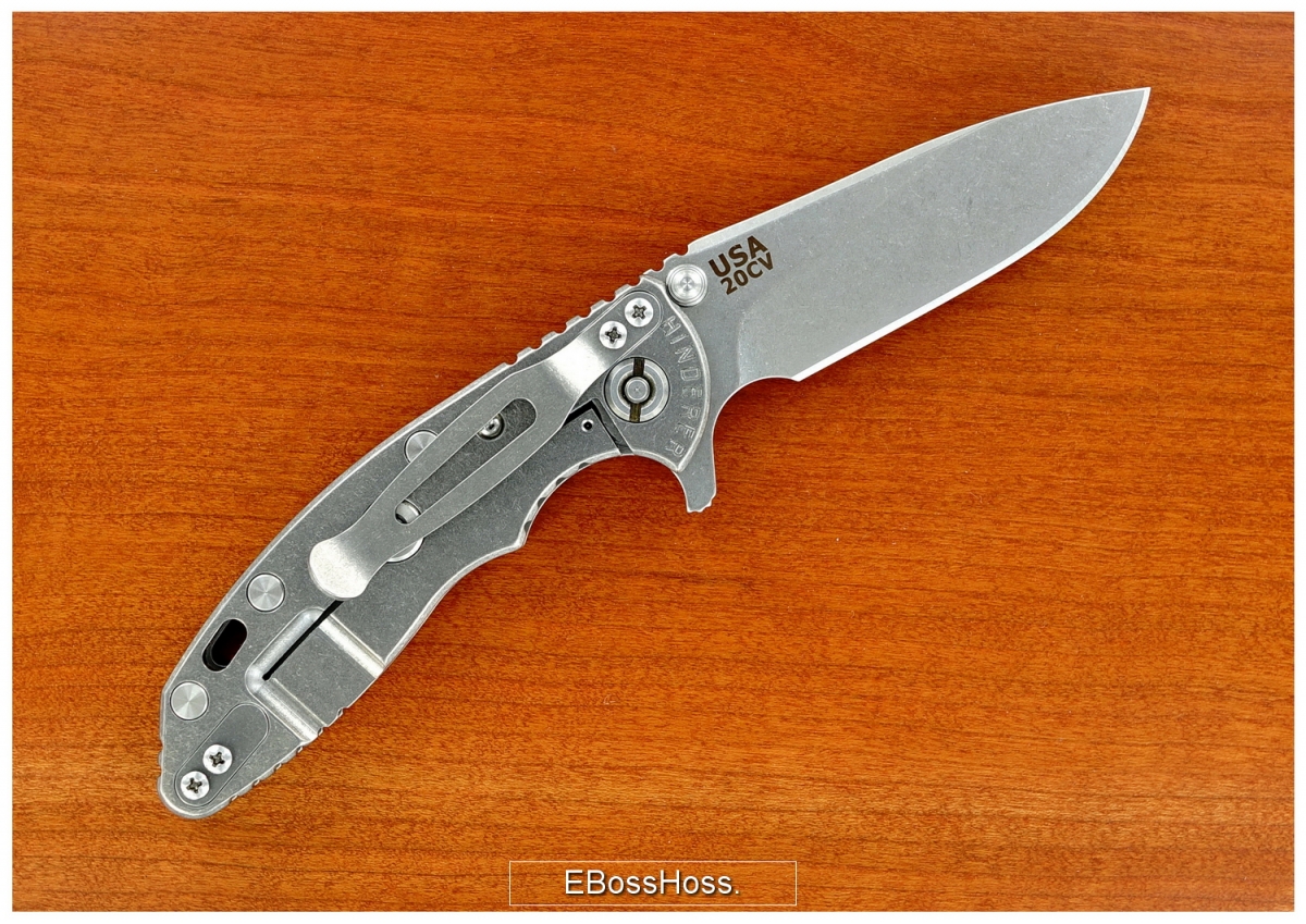 Hinderer XM-18 3-inch-Bladed Flipper w/Titanium Scale
