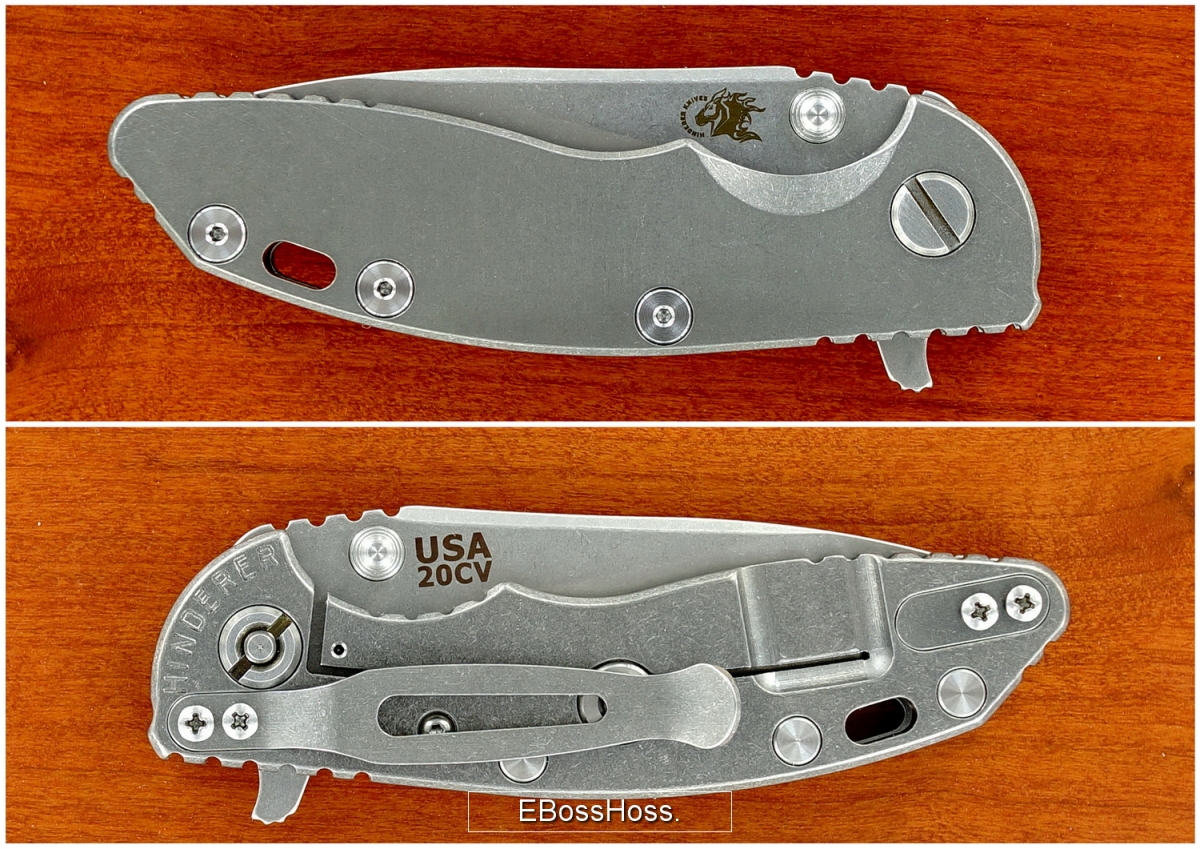 Hinderer XM-18 3-inch-Bladed Flipper w/Titanium Scale