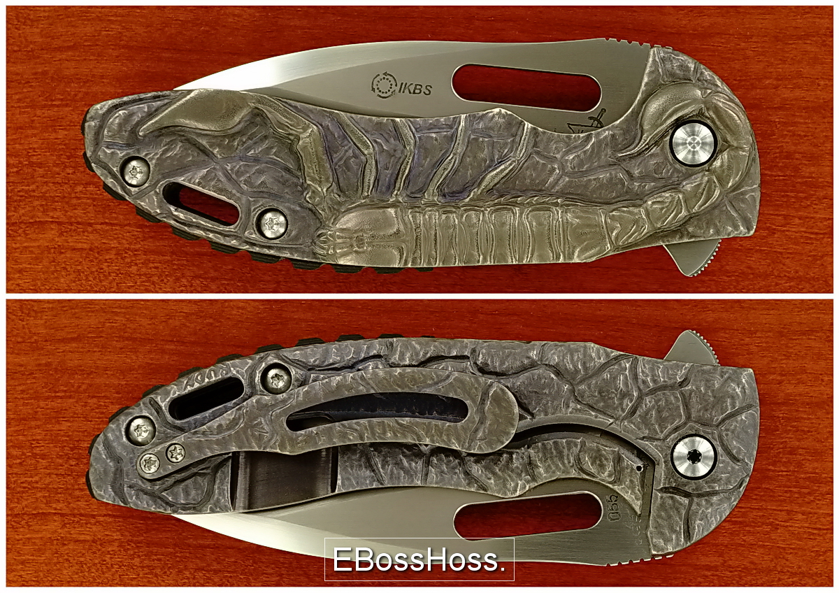 Korth Cutlery Scorpion Carved Sentry Flipper