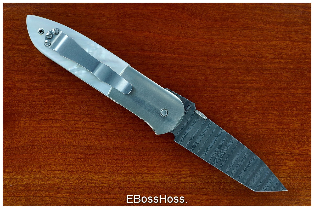 Ernie Emerson Threaded-Bolster Full-Dress Damascus CQC-6