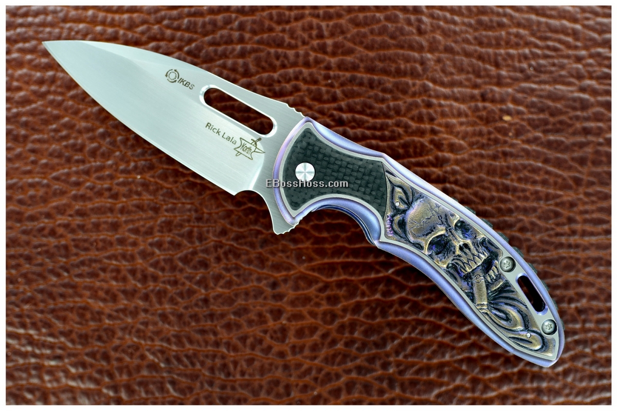  Korth Cutlery Cigar-smoking Carved Sentry Flipper