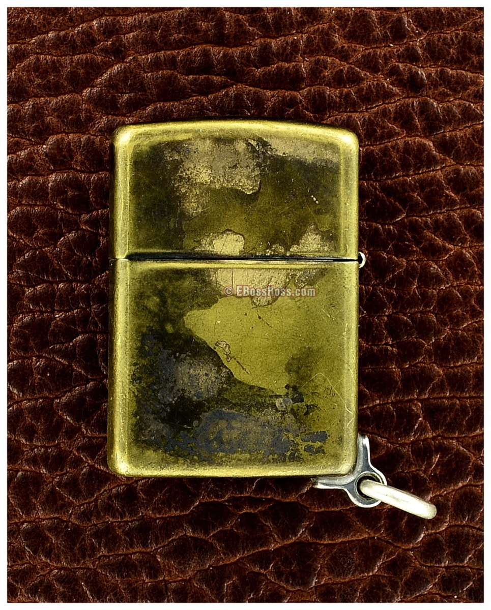 Steel Flame One-off Custom Darkness / Lion Zippo