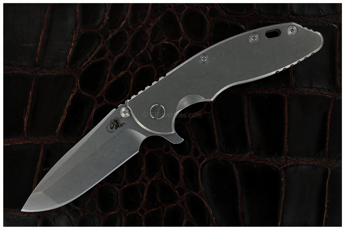Hinderer Gen 4 Titanium-handled XM-18 Spanto Flipper