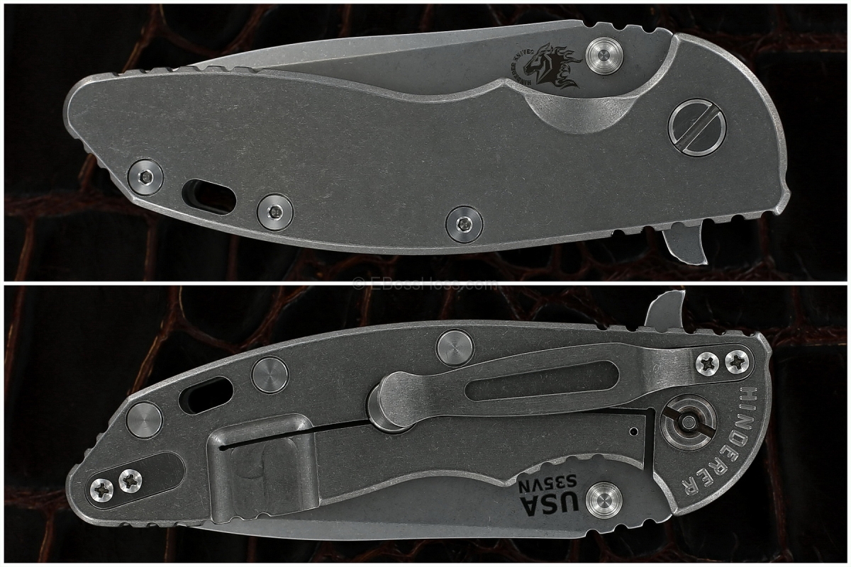 Hinderer Gen 4 Titanium-handled XM-18 Spanto Flipper