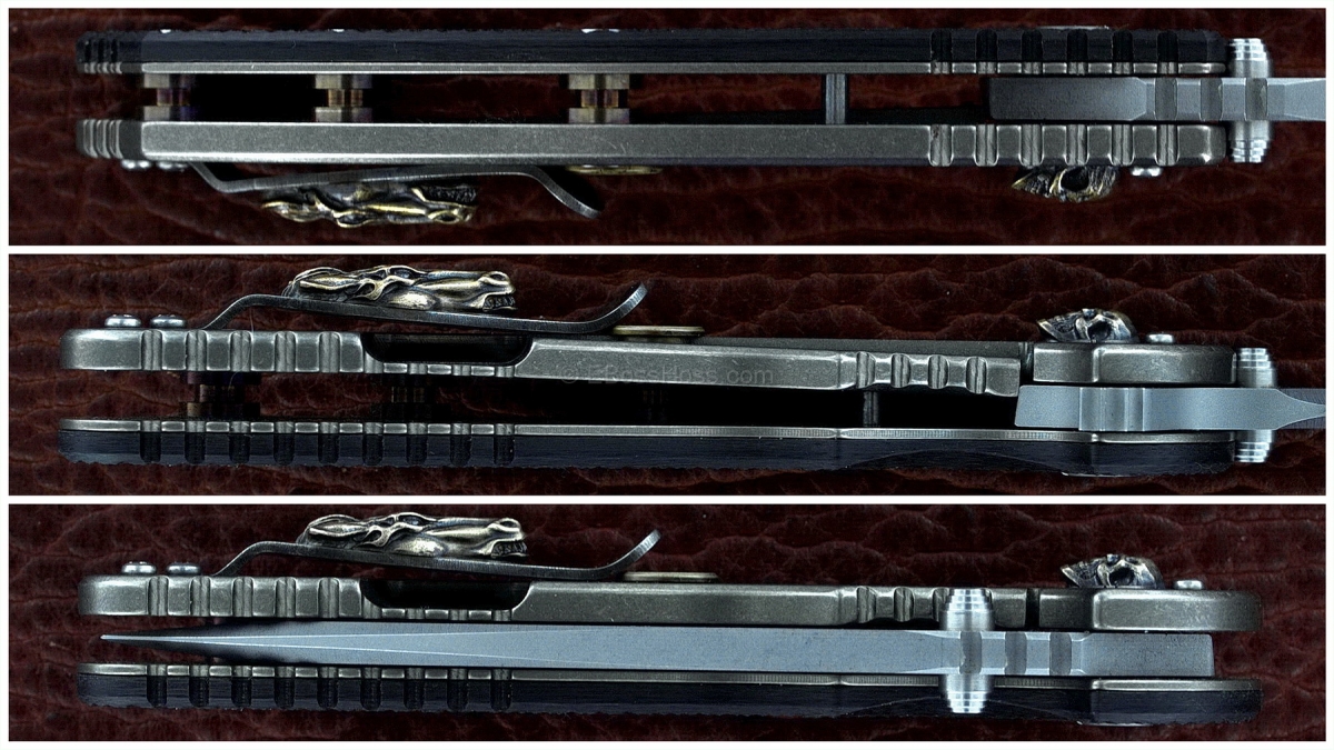 Rick Hinderer Custom XM-24 Spearpoint Flipper