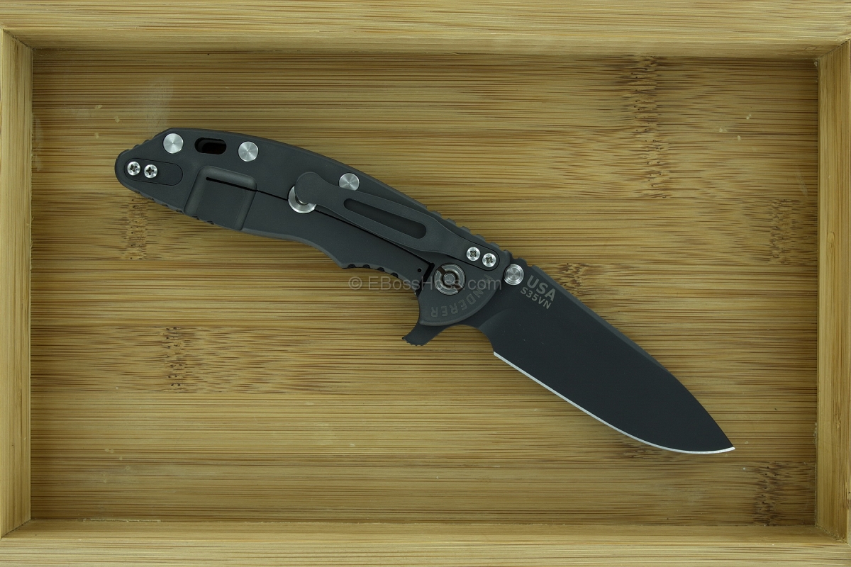 Hinderer Knives XM-18 Gen 4 Black PVD DLC Slicer Flipper