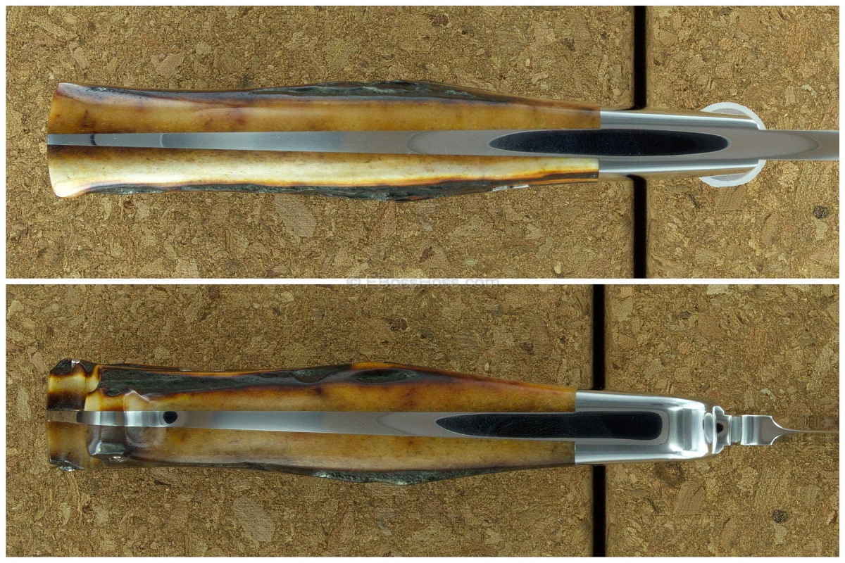 S.R. Johnson Semi-Integral Classic Stag Drop Point Hunter