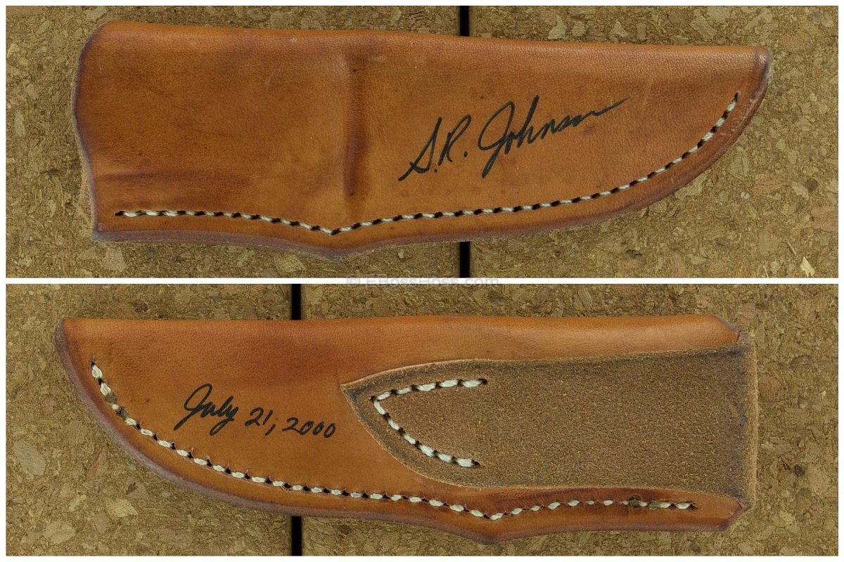 S.R. Johnson Semi-Integral Classic Stag Drop Point Hunter