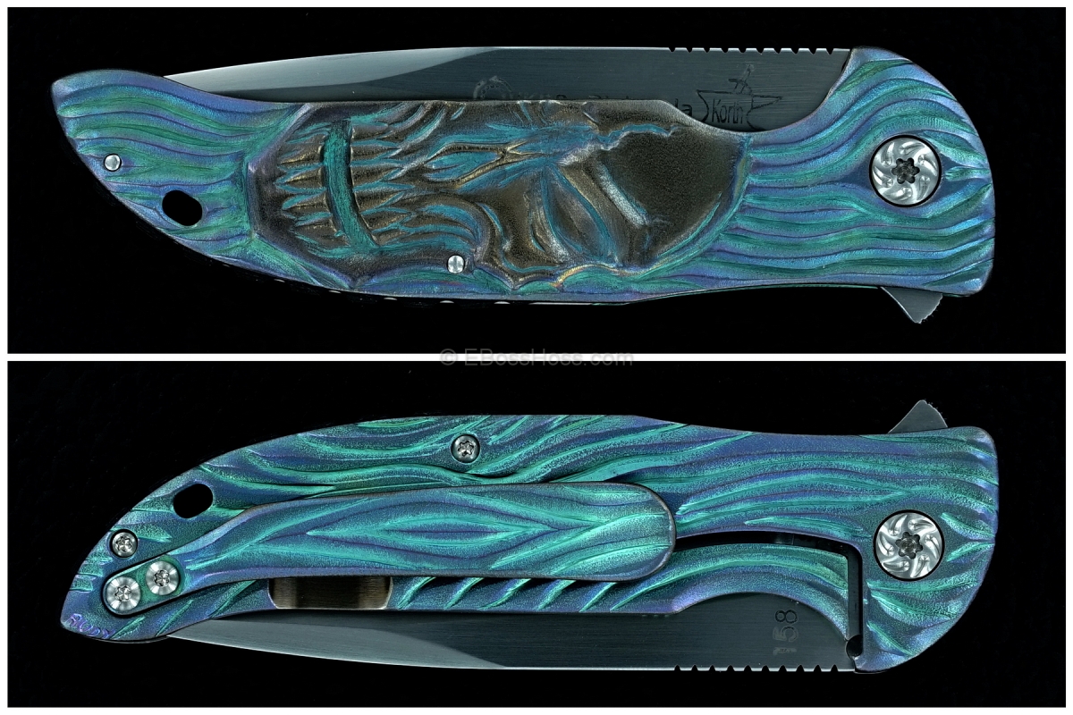 Korth Cutlery Carved Stinger Flipper