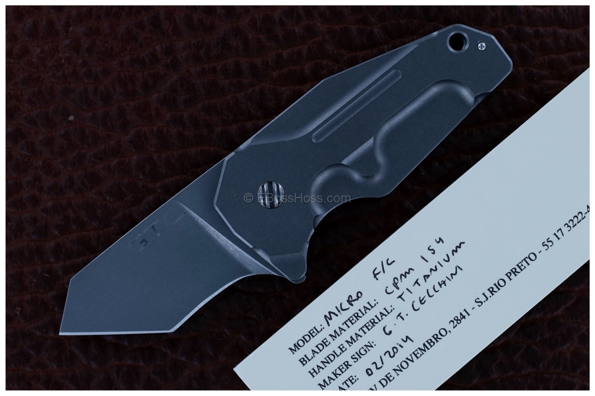 Gustavo Cecchini (GTC Knives) Custom Micro F/C Flipper
